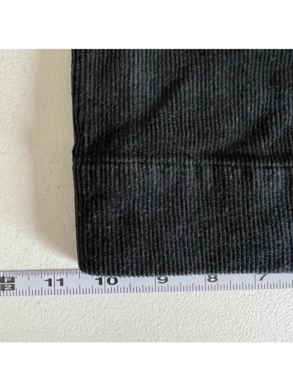 Quince Organic Stretch Corduroy Cropped Wide Leg Pants Black Sz 8 Quiet Luxury - Picture 10 of 14